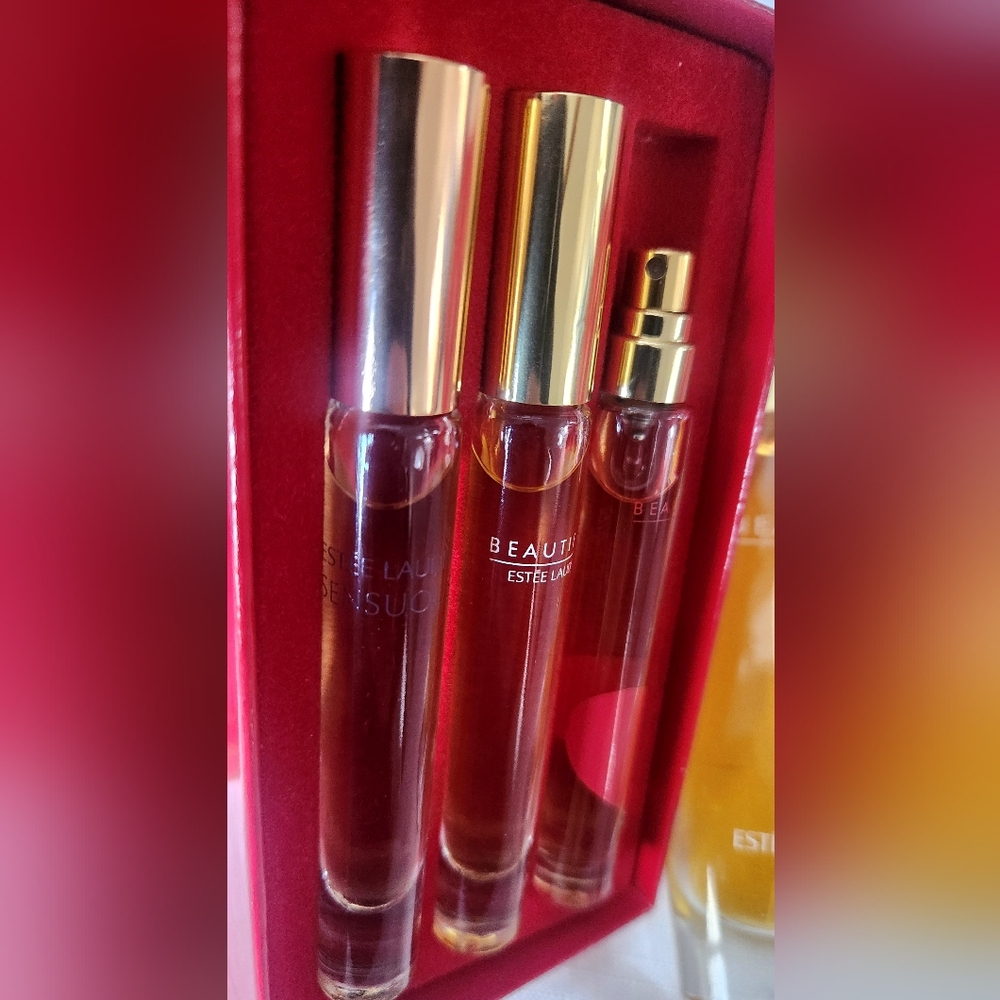 Estee Lauder bundle lot Beautiful Parfum Spray 3.4oz & 1 oz, lady luck & pen pal - Picture 5 of 10